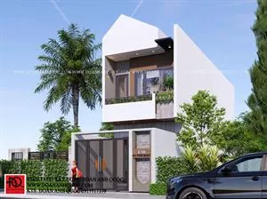 Thiết kế thi công trọn gói nhà phố hiện đại 5x15m tại Phan Thiết, Bình Thuận